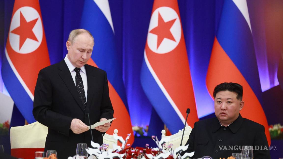 Acuerdan alianza de defensa Rusia y Corea del Norte y EU expresa preocupación