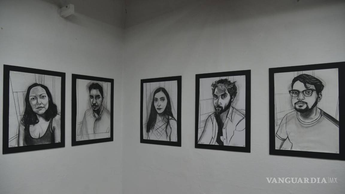 $!Saltillo, Coah. Mex. 23 de febrero del 2023 Inauguración de expo Once Retratos Sucintos, de Amber Kappes, en la galeria de Casa La Besana