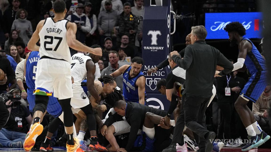 NBA aplica sanciones y multas a jugadores del Magic y Timberwolves tras el altercado en Minnesota