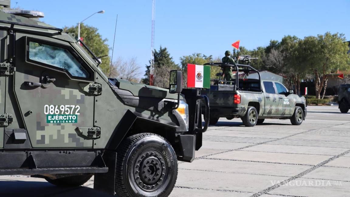 Coahuila, sexta entidad con más elementos del Ejército, Marina y Guardia Nacional que policías en las calles
