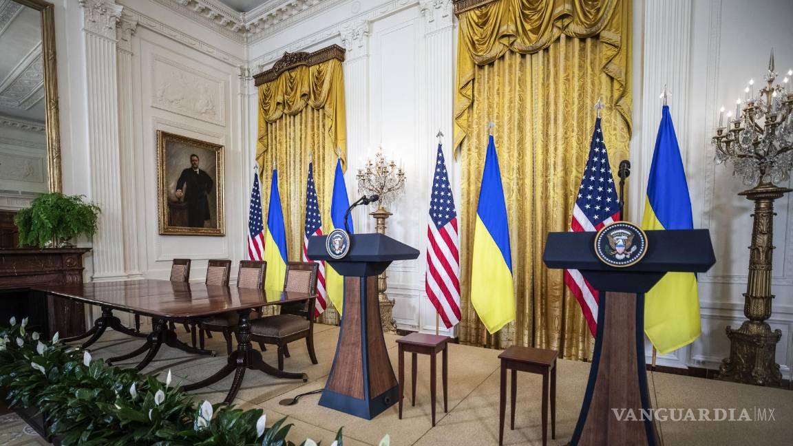 $!La conferencia de prensa y la firma de acuerdo propuesto por el presidente Trump se cancelaron después de la reunión polémica entre Zelenskyi y Trump.