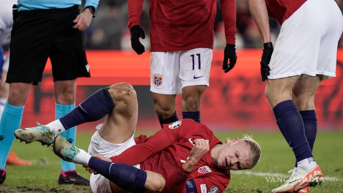 Erling Haaland no estará en la Eurocopa 2024: sale lesionado y Noruega no califica al torneo