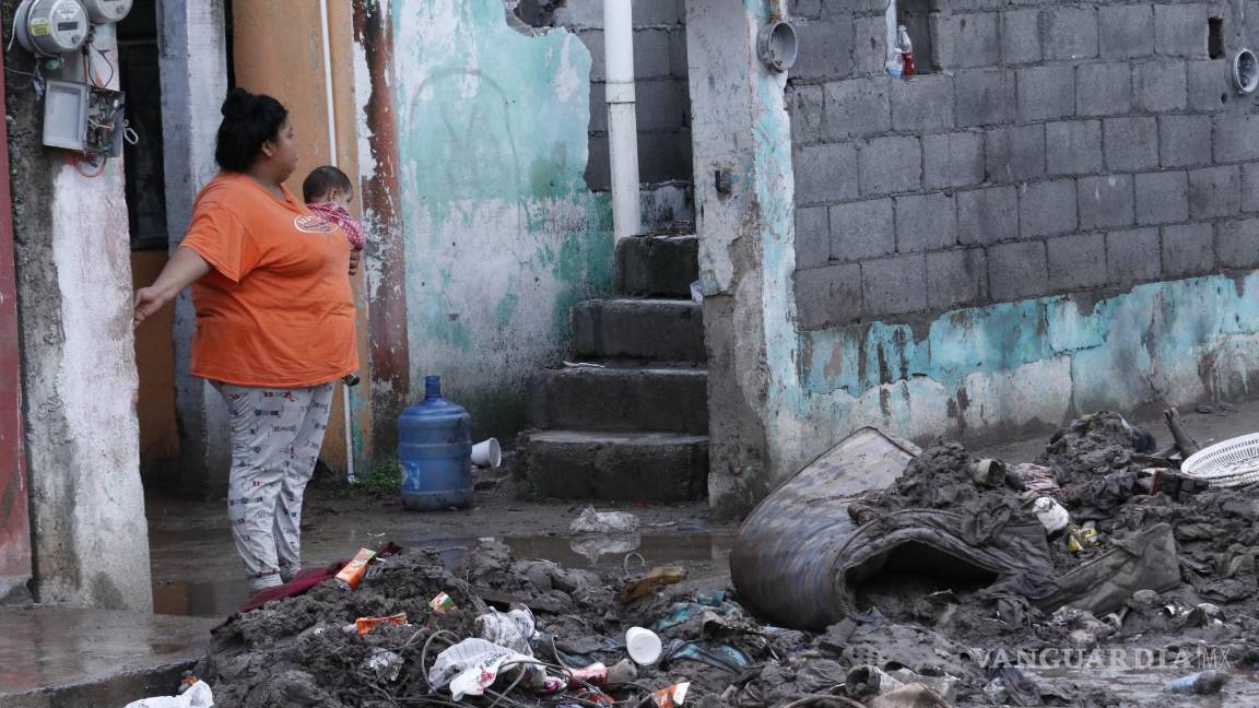 Inundación deja sin bienes a los habitantes de Múzquiz