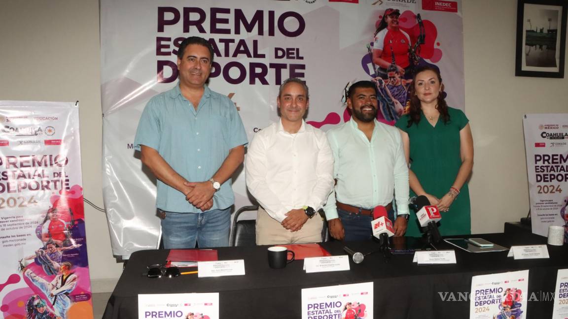 El Inedec invita a los atletas coahuilenses a participar en el Premio Estatal del Deporte