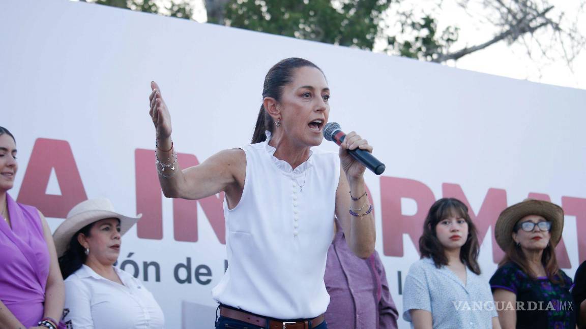 Claudia Sheinbaum condena la barrera de boyas, así como el alambre de púas en la frontera México-EU