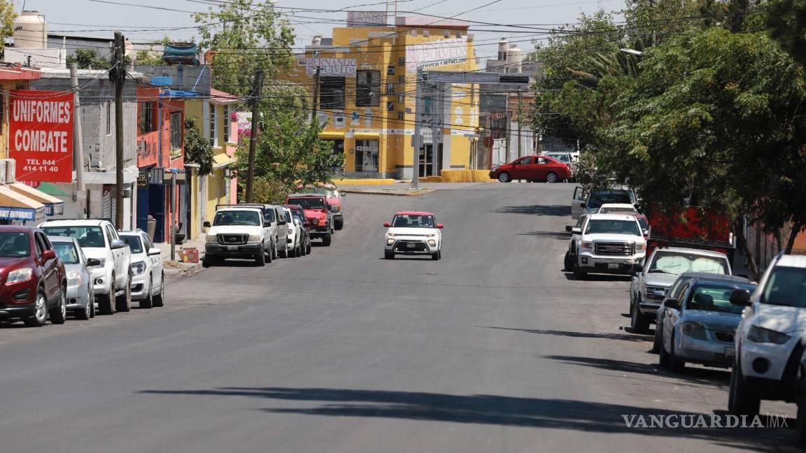 Saltillo: Listos dos tramos recarpeteados de la calle Matamoros