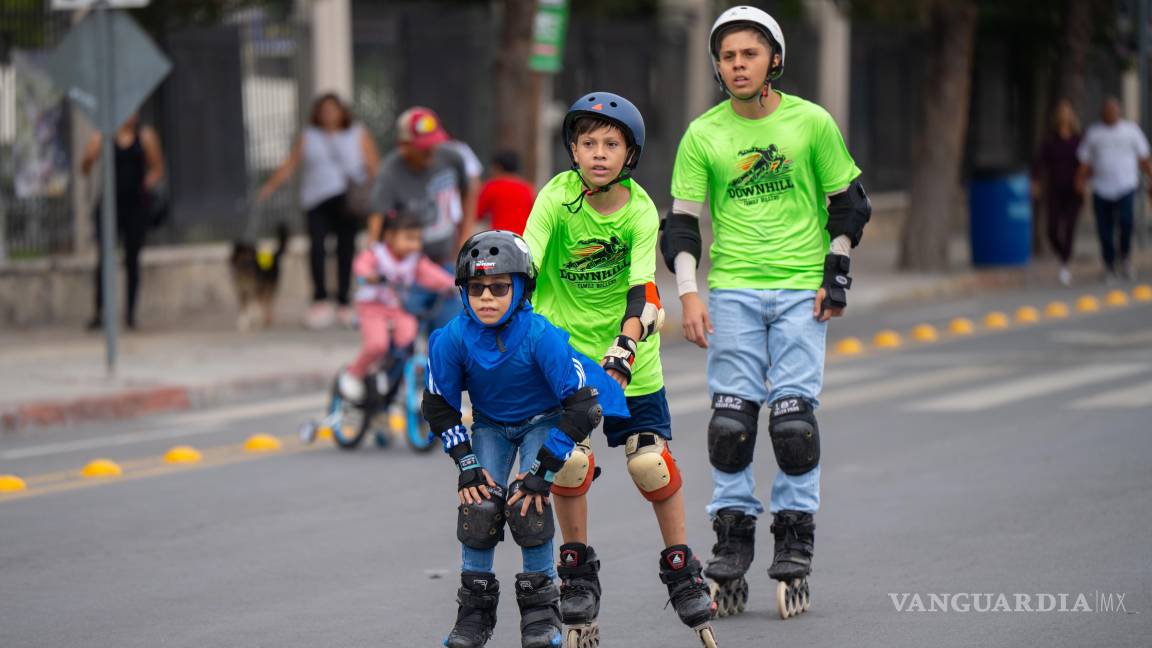 Ambiente familiar y activación física marcan una edición más de la Ruta Recreativa de Saltillo