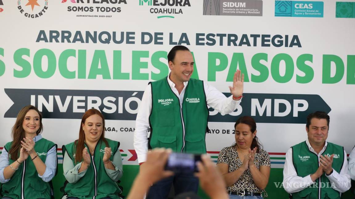 Coahuila: Arranca Manolo Jiménez obra de red de drenaje sanitario en Arteaga