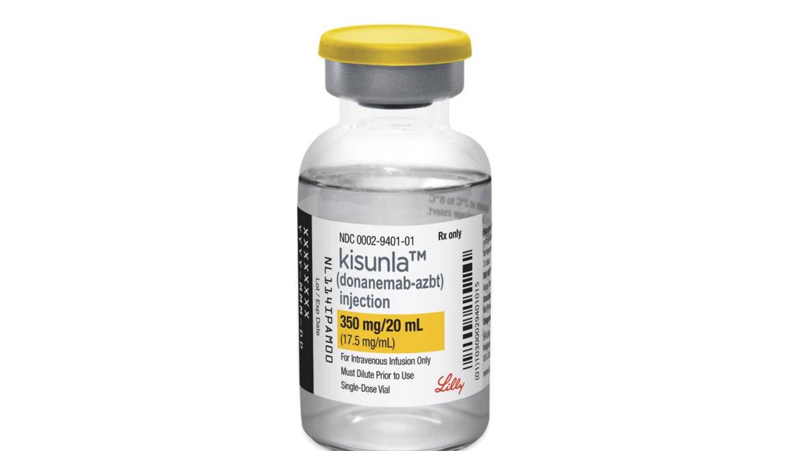 $!Esta imagen proporcionada por Eli Lilly muestra el nuevo medicamento contra el Alzheimer de la compañía, Kisunla.