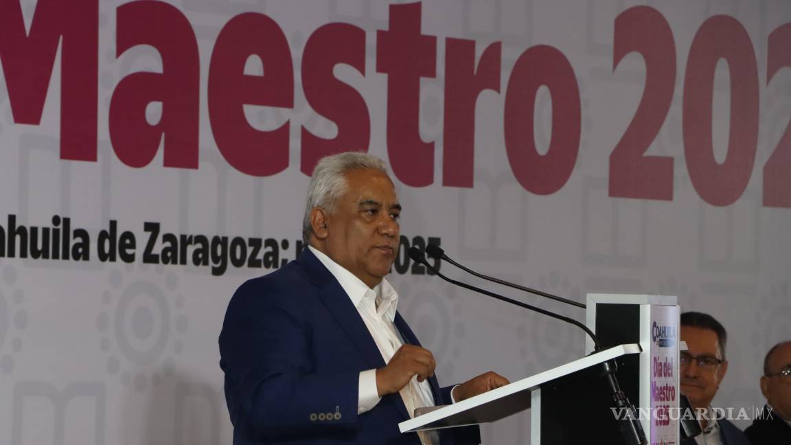 $!Everardo Padrón García, líder de la Sección 5 del SNTE, aseguró que Coahuila cumple cabalmente con las prestaciones del magisterio.