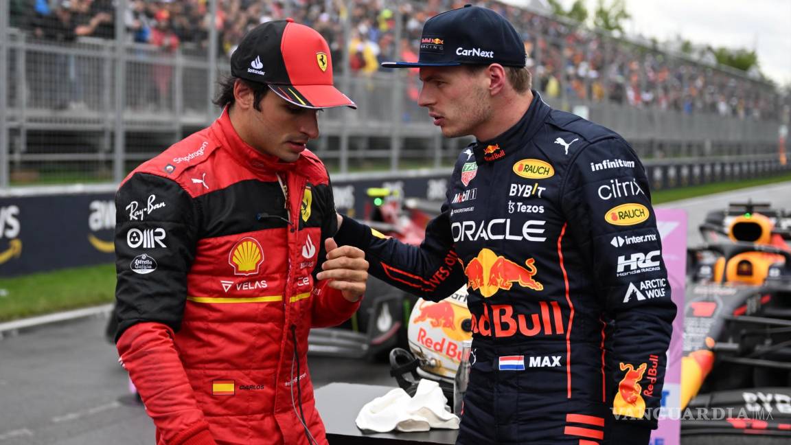 $!Max Verstappen (D) de Red Bull Racing y Carlos Sainz (I) de Ferrari durante la qualy.