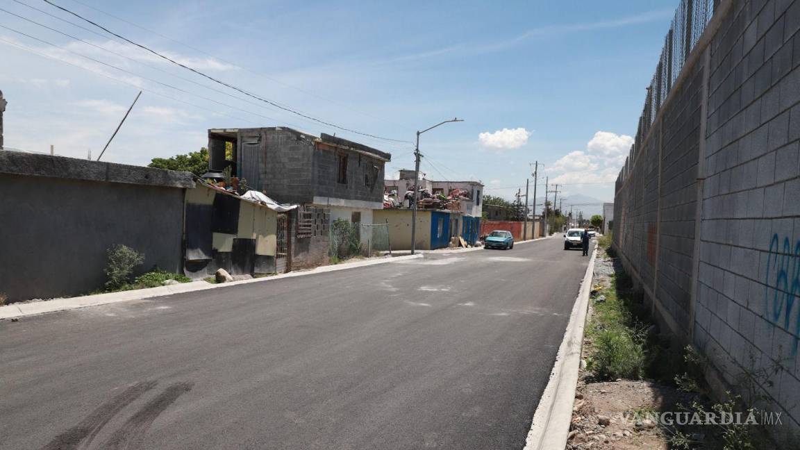 Concluyen obras de pavimentación en colonia de Saltillo