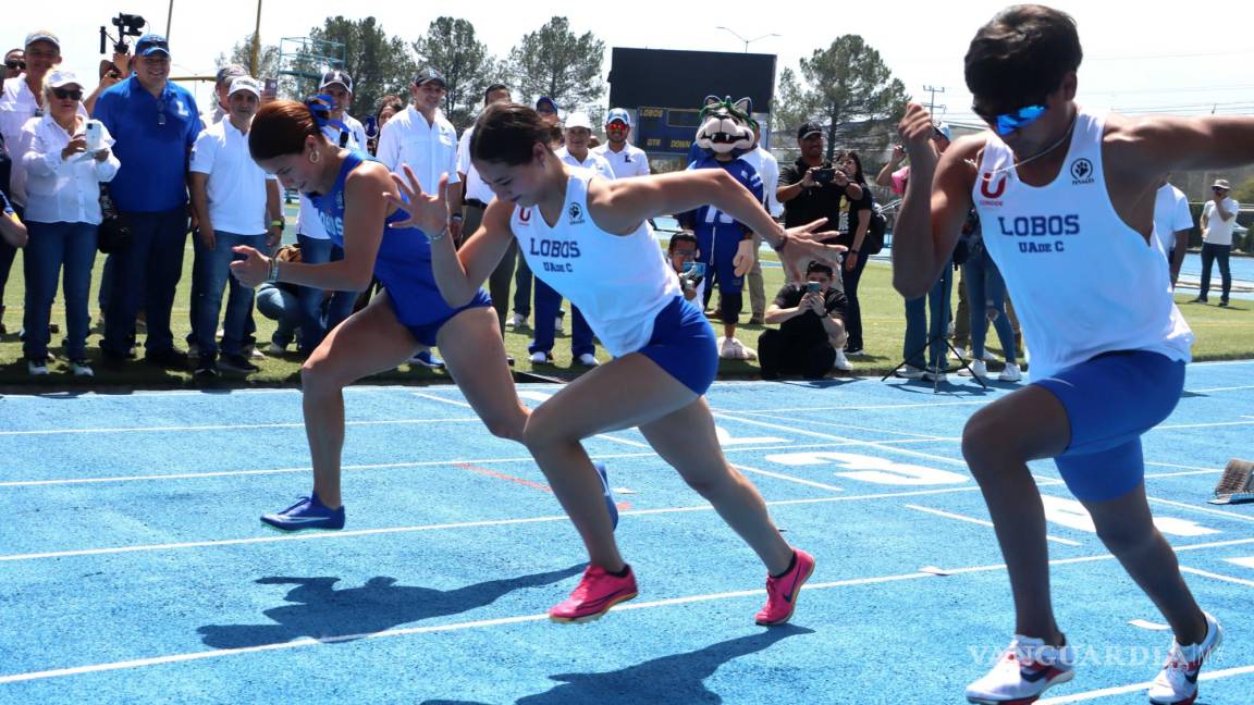 Con inversión de 3 mdp, inaugura UAdeC nueva pista de atletismo