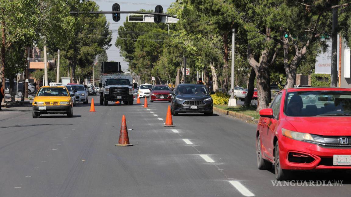 Saltillo: Reportan 90 por ciento de avance en rehabilitación del bulevar Venustiano Carranza