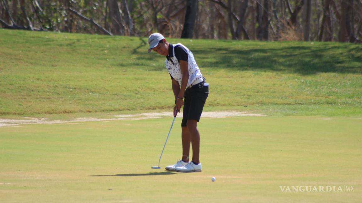 Coahuilenses se mantienen en la competencia de golf de los Nacionales de CONADE 2024 y luchará por medalla
