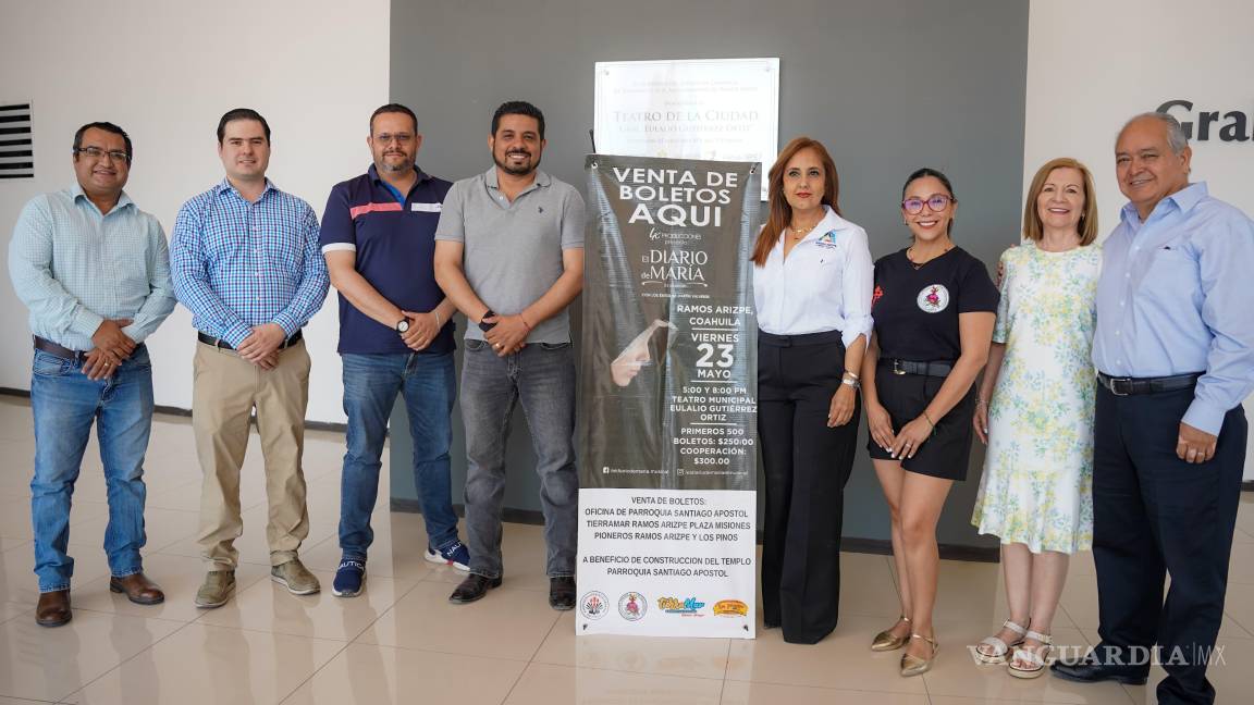 Presentarán ‘El Diario de María” en Ramos Arizpe: un musical con causa que une fe, arte y solidaridad
