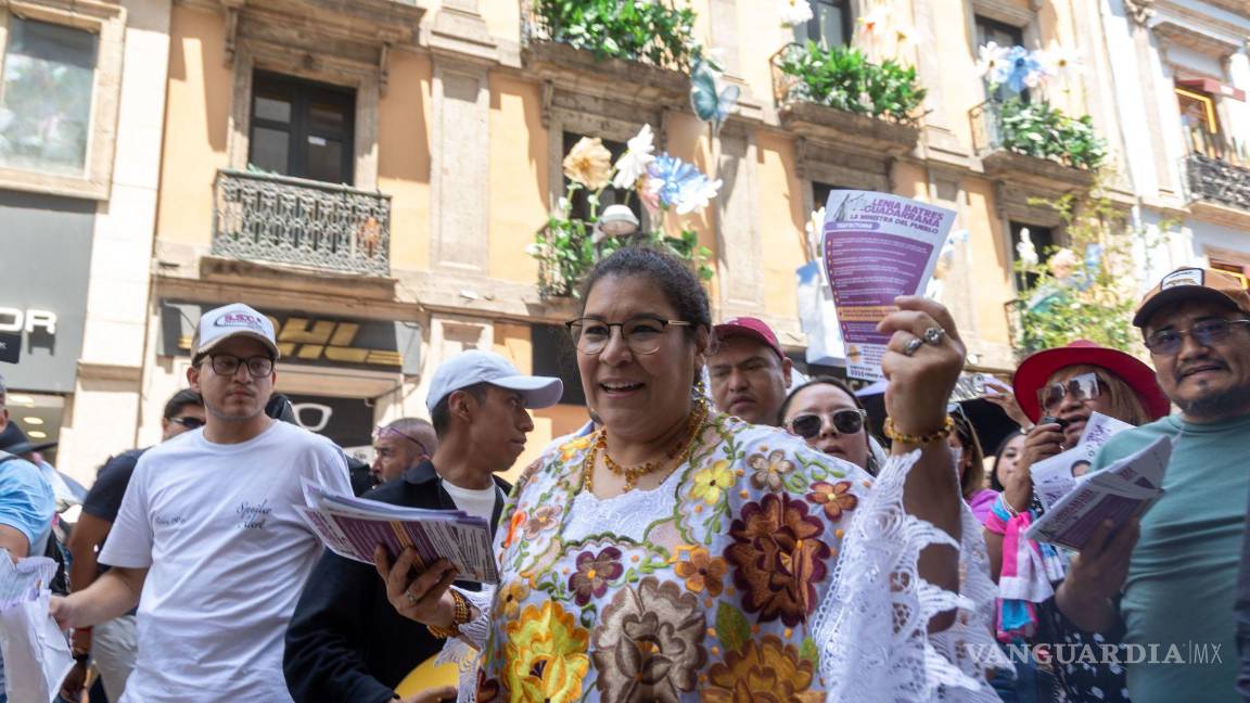 $!Lenia Batres inicio su campaña para contender a ministra de la Suprema Corte de Justicia de la Nación, cargo que ocupa actualmente.