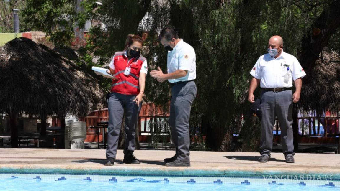Revisan seguridad de centros acuáticos en Saltillo