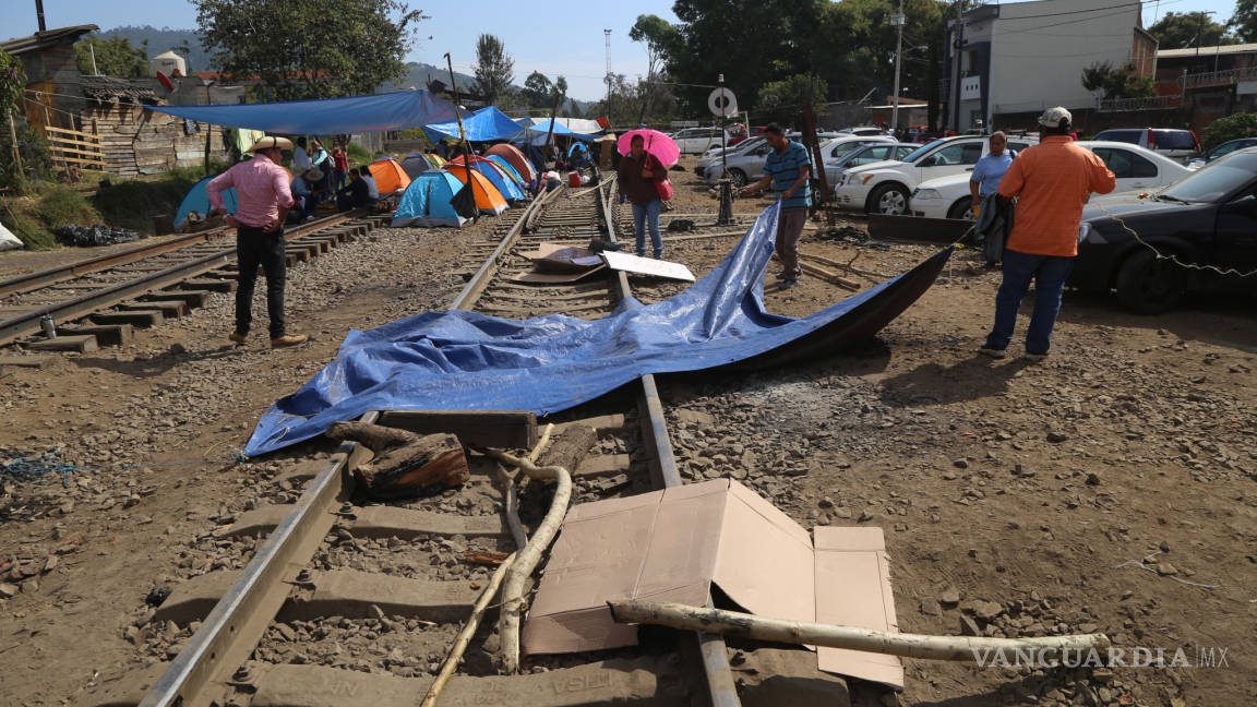 CNTE liberó vías férreas en Uruapan por una hora y media