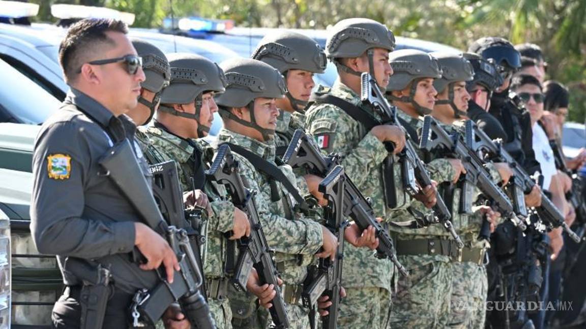 $!Elementos del 105 Batallón de Infantería y policías municipales coordinarán acciones de vigilancia en puntos clave de Frontera durante las vacaciones de Semana Santa.