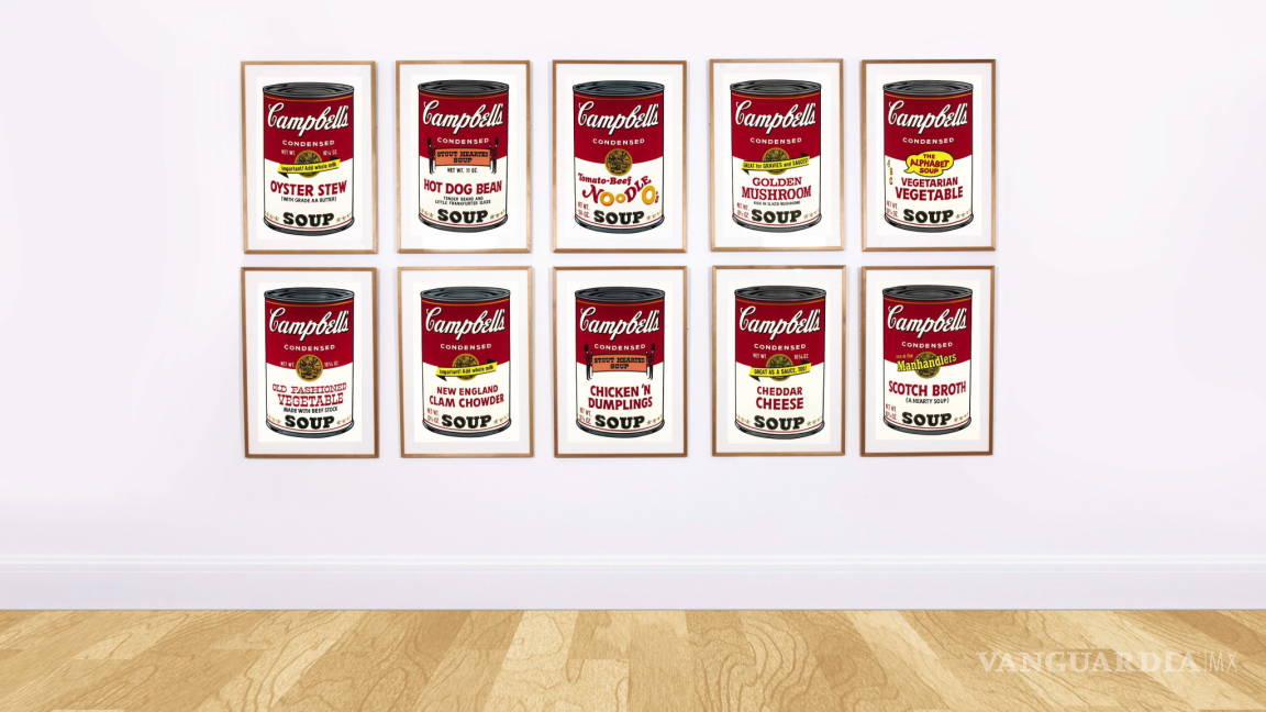 Latas de sopa Campbell de Andy Warhol se venden por 317 mil dólares
