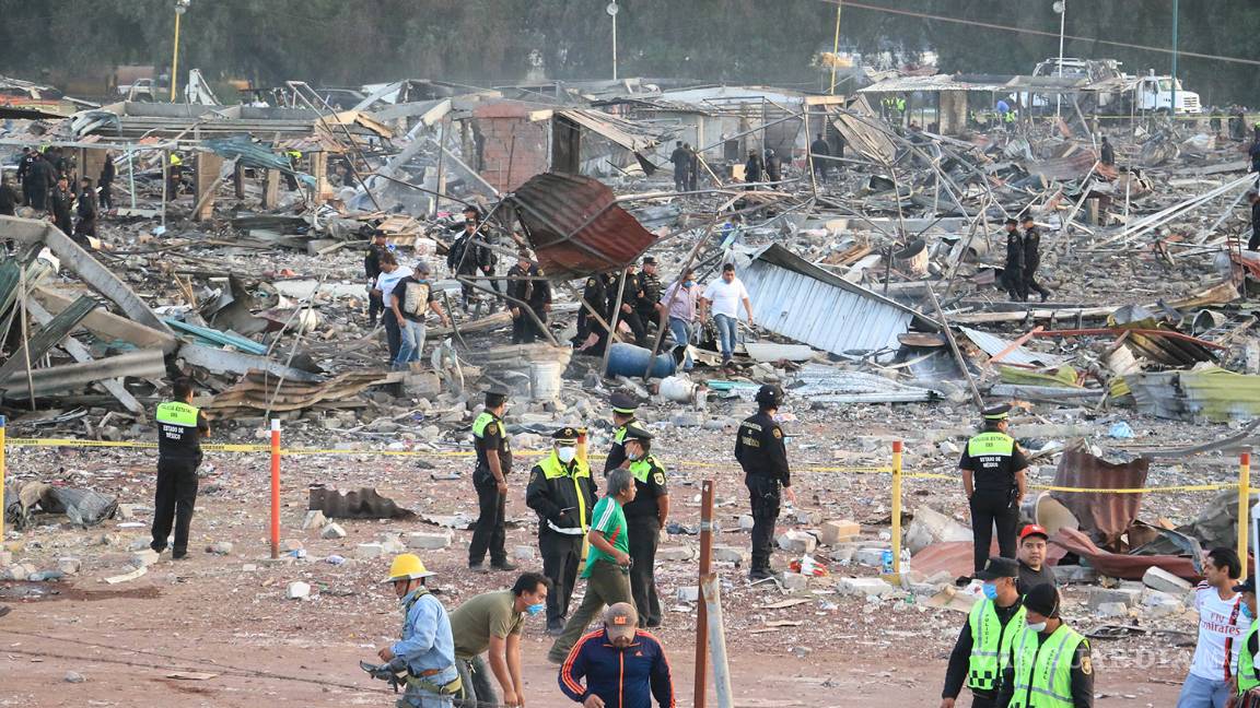 $!Las terribles imágenes que dejó la explosión en Tultepec