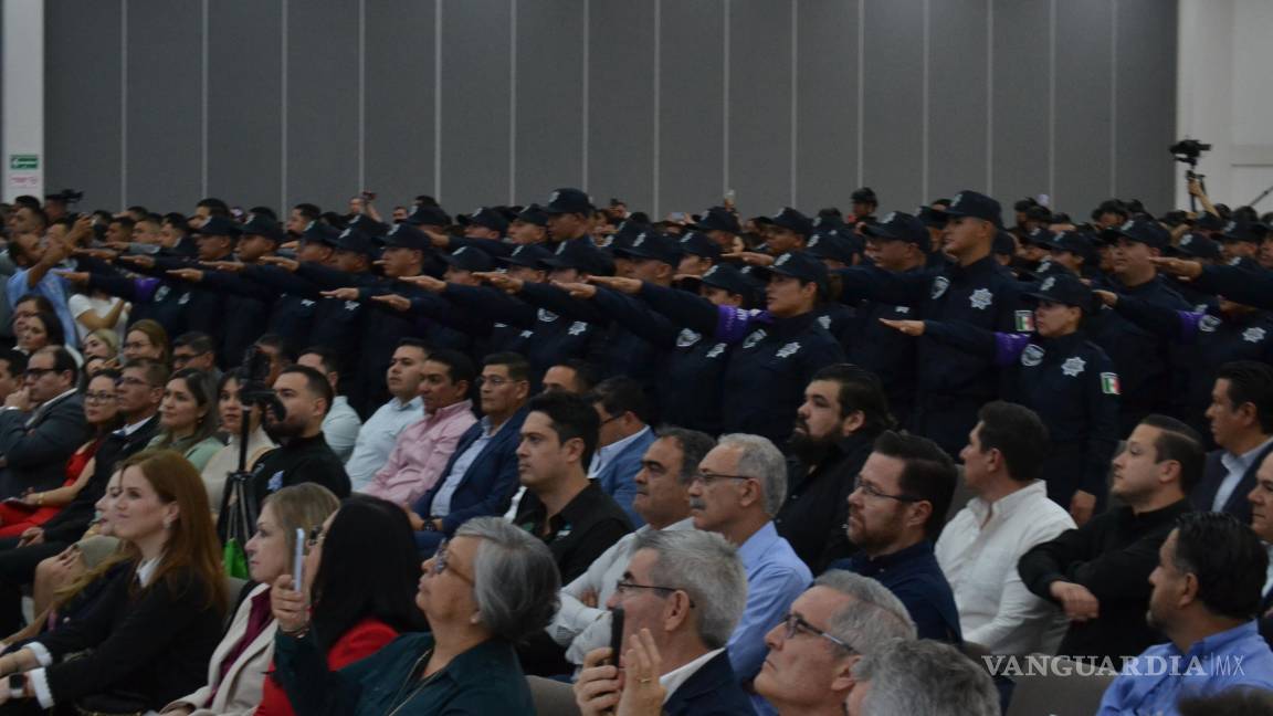 $!Nuevos policías estatales, elementos de Acción y Reacción, ministerios públicos y peritos reforzarán la estrategia de seguridad en Coahuila.