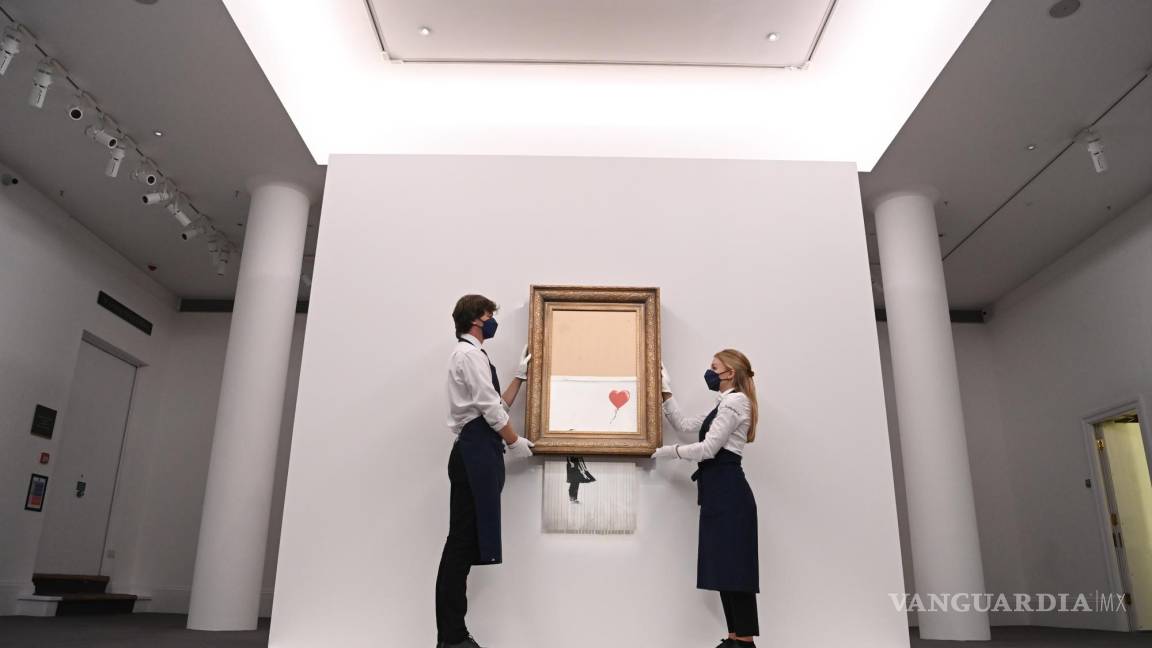 Sotheby’s subasta “El amor está en la papelera” de Banksy y el artista destruyó en 2018