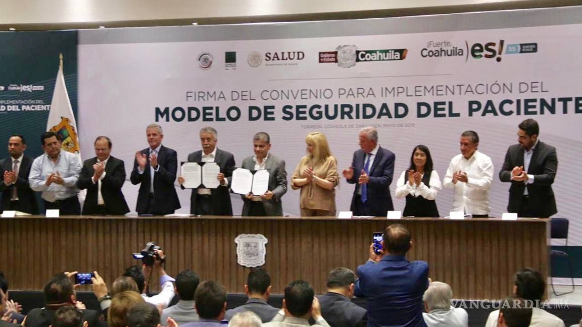 Firman en Torreón el convenio para la implementación del Modelo de Seguridad del Paciente