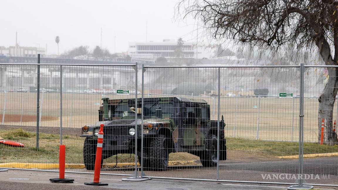 $!El Departamento Militar de Texas confirmó que la Guardia Nacional de Texas tomó el control del Parque Shelby y restringe el acceso de la Patrulla Fronteriza.