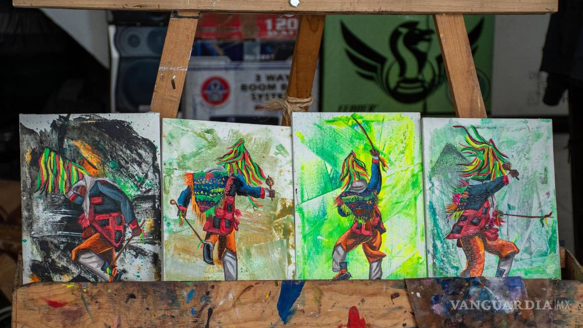 $!Vista de varias obras en el Centro Cultural Independiente ArTex de San Juan Chamula, Chiapas (México).