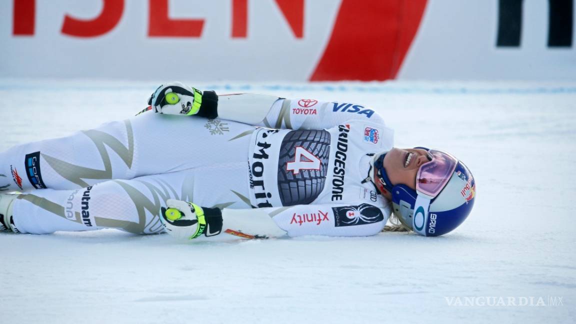 Lindsey Vonn se lesiona la espalda en el supergigante de St Moritz