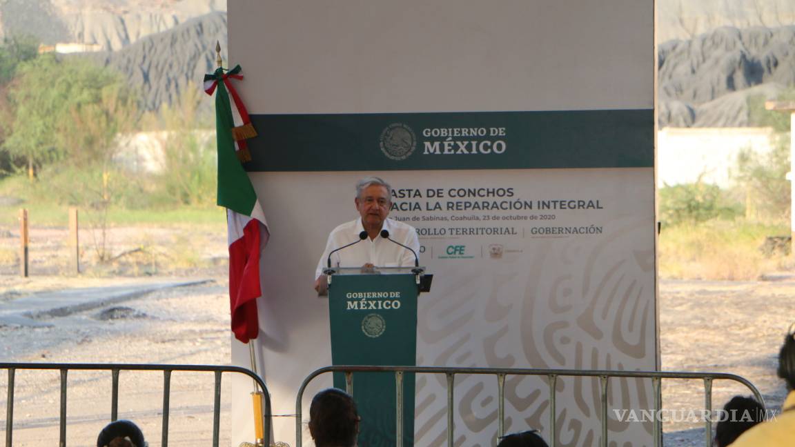 $!Se compromete AMLO a finalizar rescate de mineros en Pasta de Conchos en su sexenio