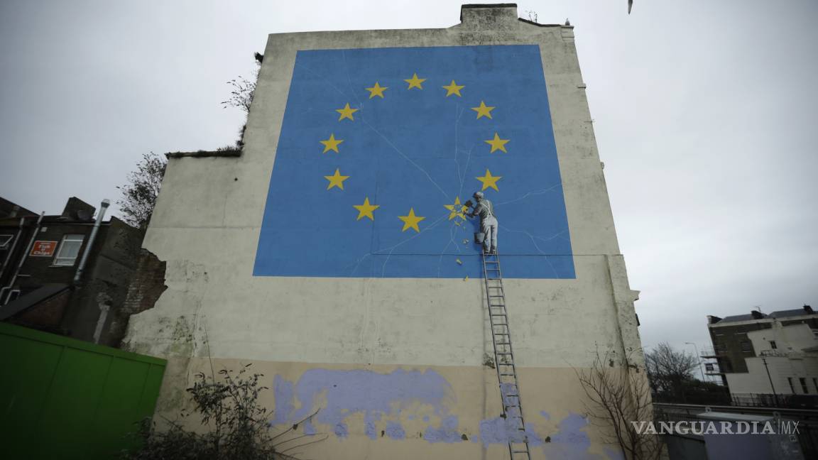 Dañan un mural de Banksy sobre el Brexit