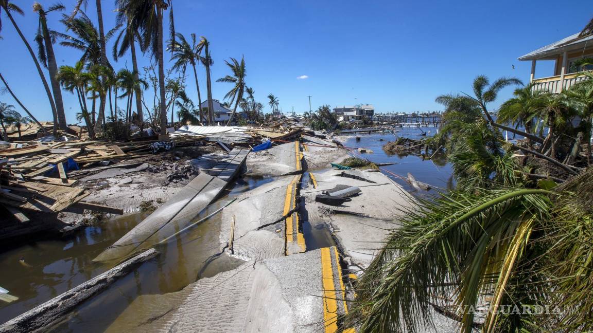 Fort Myers Beach, la zona cero del huracán Ian parece un campo de batalla
