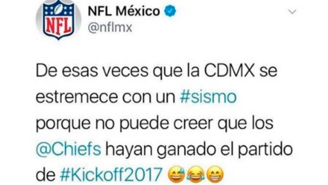 CDMX se estremece porque Chiefs ganaron, NFL México se burló del sismo