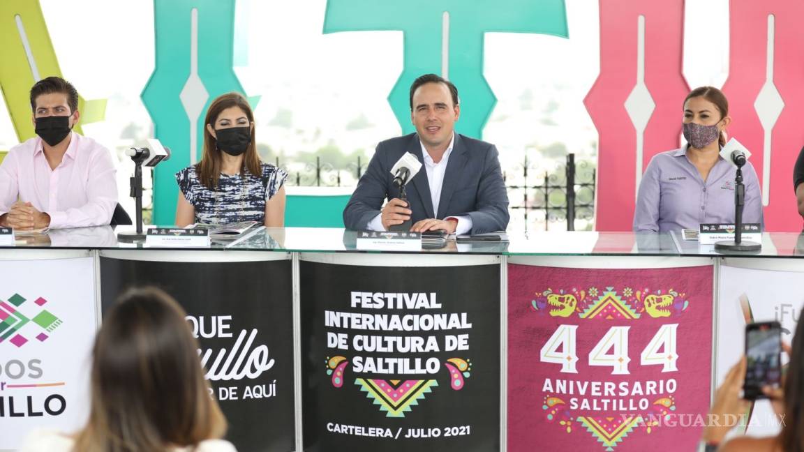 Presentan cartelera del 444 aniversario de Saltillo