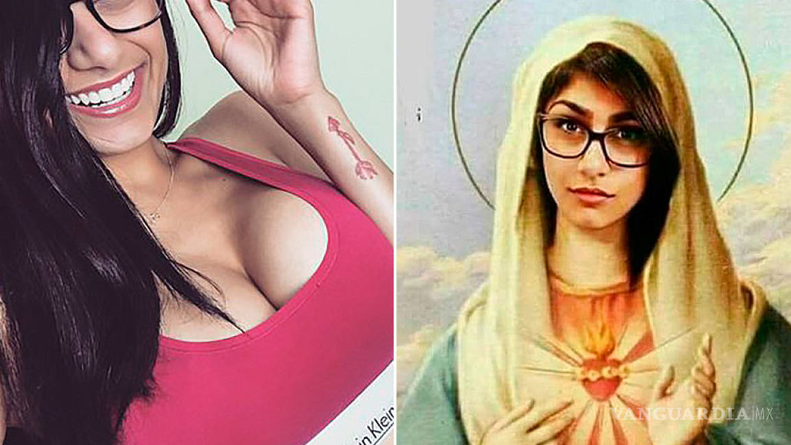 Ex estrella porno Mia Khalifa se 'disfraza' de Virgen María