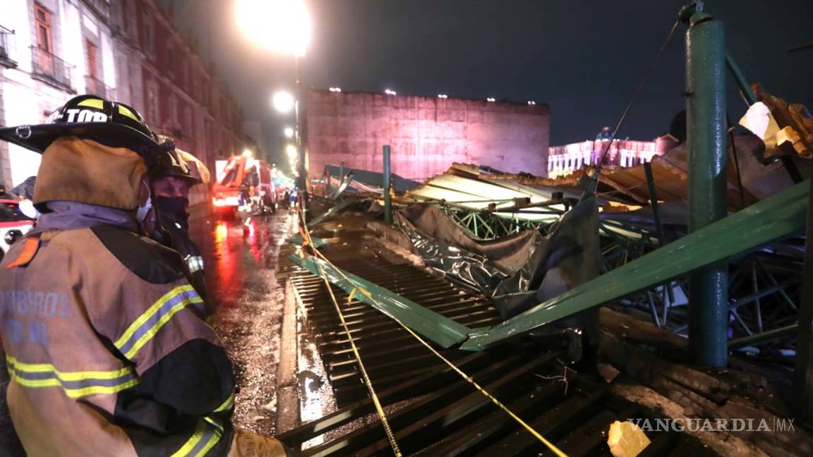 $!Tlaloc deja caer toda su furia contra el Templo Mayor con fuerte aguacero y granizada (fotos)