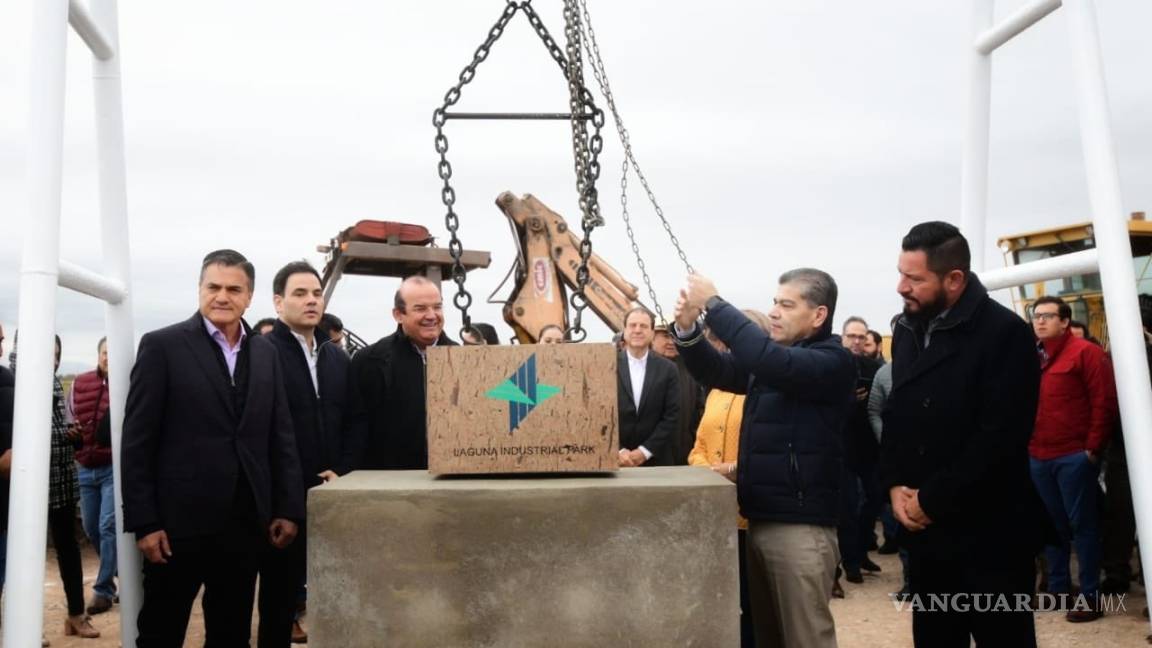Coloca gobernador primera piedra de Laguna Industrial Park, en Matamoros