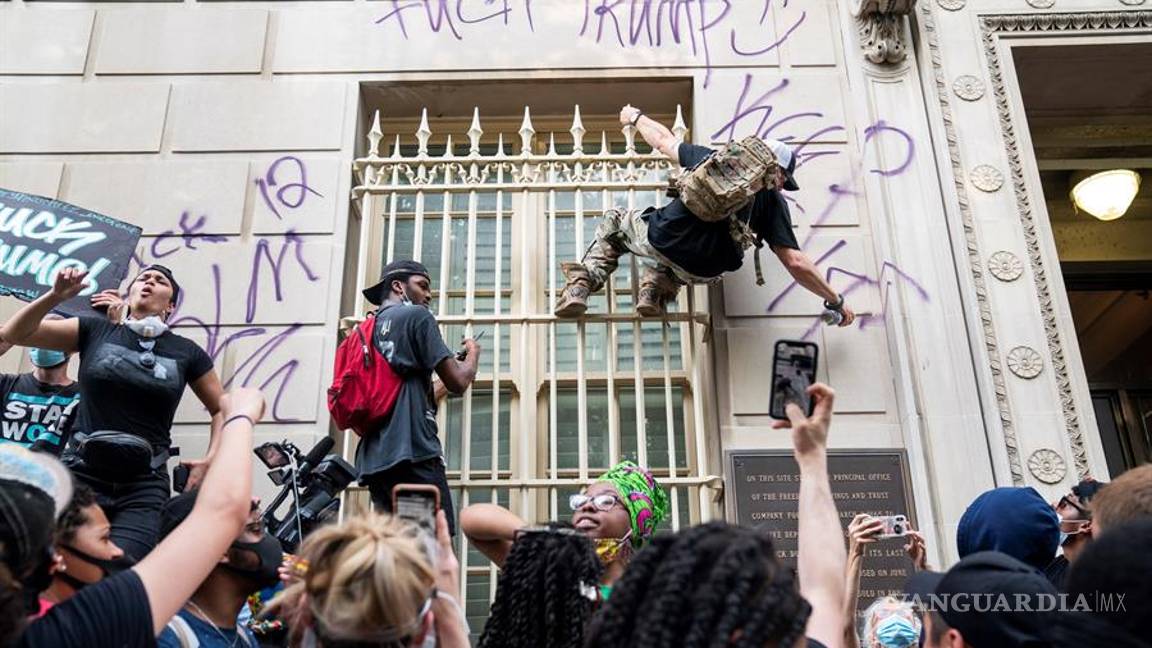 $!Trump critica protesta por muerte de George Floyd frente a la Casa Blanca