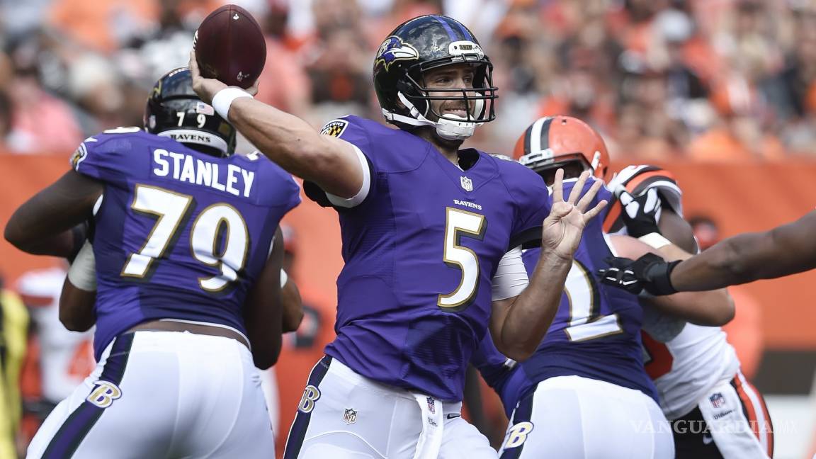 $!Joe Flacco podría perderse el siguiente juego de los Ravens