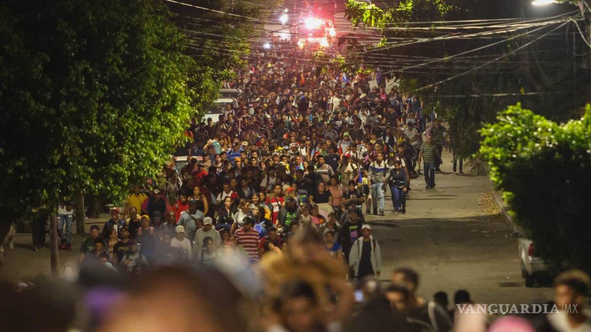 Parte caravana migrantes de Chiapas en primer día de Trump