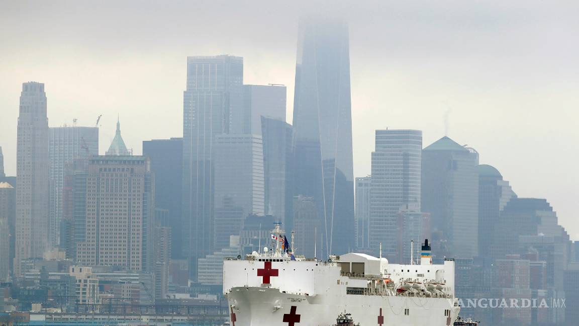 $!Coronavirus: Llega un buque hospital a Nueva York para reforzar la lucha contra el COVID-19
