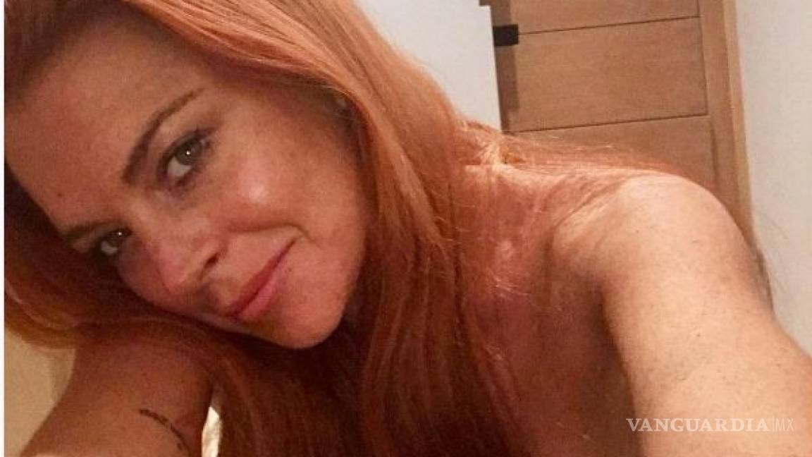 Lindsay Lohan publica foto desnuda y dice “analiza tu futuro y mira tus arrugas”