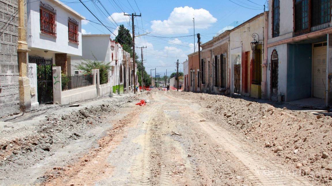 Entra en segunda fase rehabilitación de la calle General Cepeda, en el Centro Histórico de Saltillo