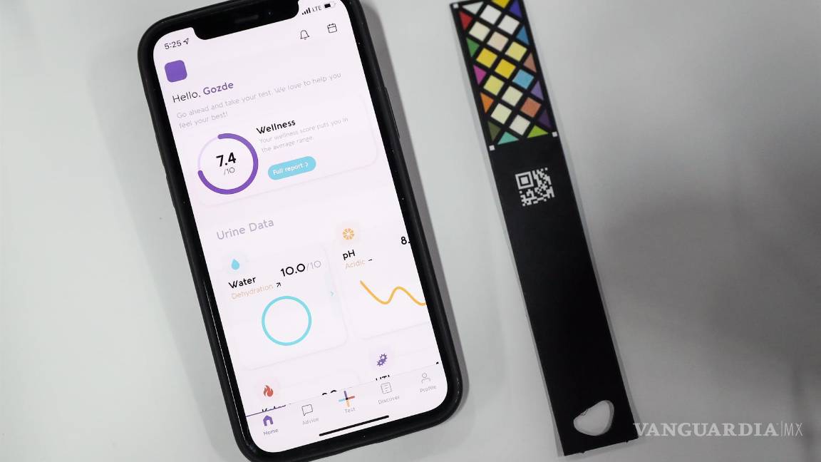 $!La tira reactiva de orina casera de Vivoo para una nutrición personalizada y consejos de estilo de vida. EFE/EPA/Caroline Brehman