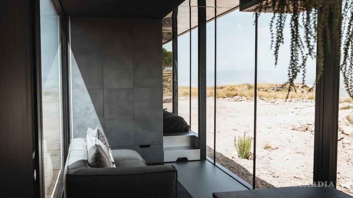 $!Vista interior del District Hive en el desierto de Gorafe (Granada, España).