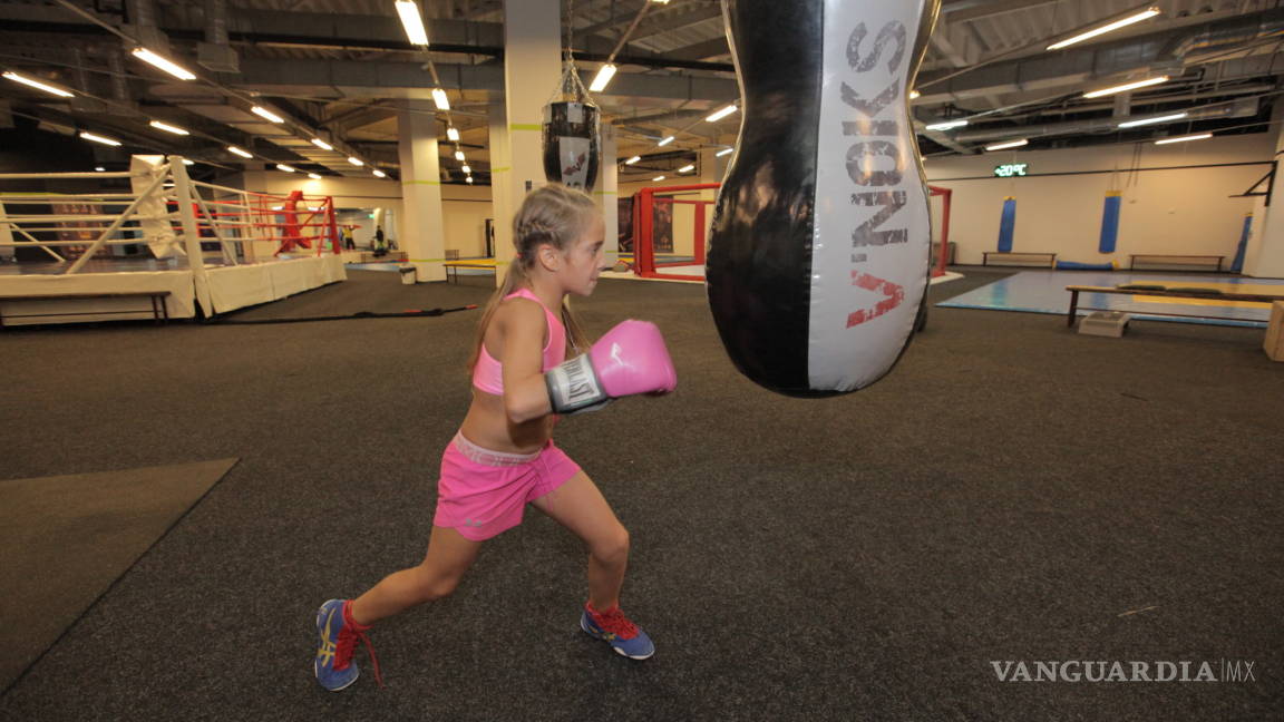 Kira Makogonenko, la niña de 9 años que es toda una estrella en el boxeo