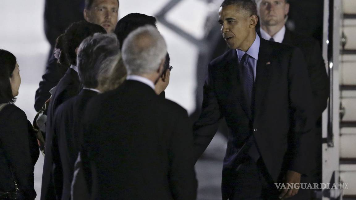 Obama llega a Japón para cumbre del G7 y visita histórica a Hiroshima